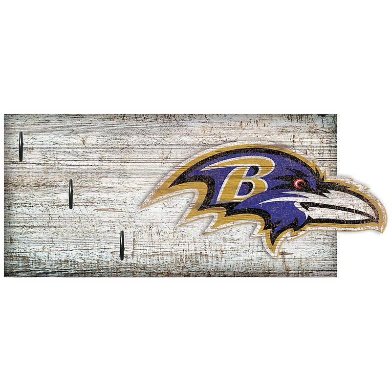 Baltimore Ravens 6" x 12" Mounted Key Holder