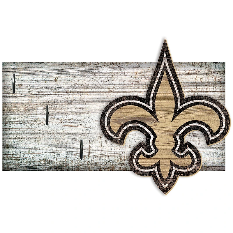 New Orleans Saints 6" x 12" Mounted Key Holder