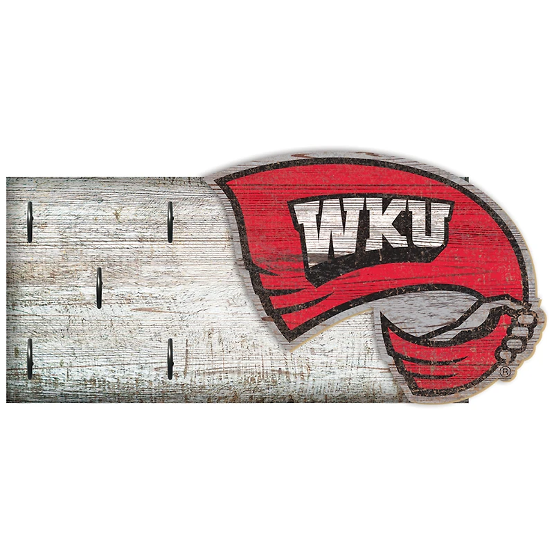 Western Kentucky Hilltoppers 6" x 12" Mounted Key Holder