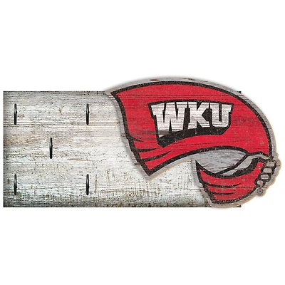 Western Kentucky Hilltoppers 6" x 12" Mounted Key Holder