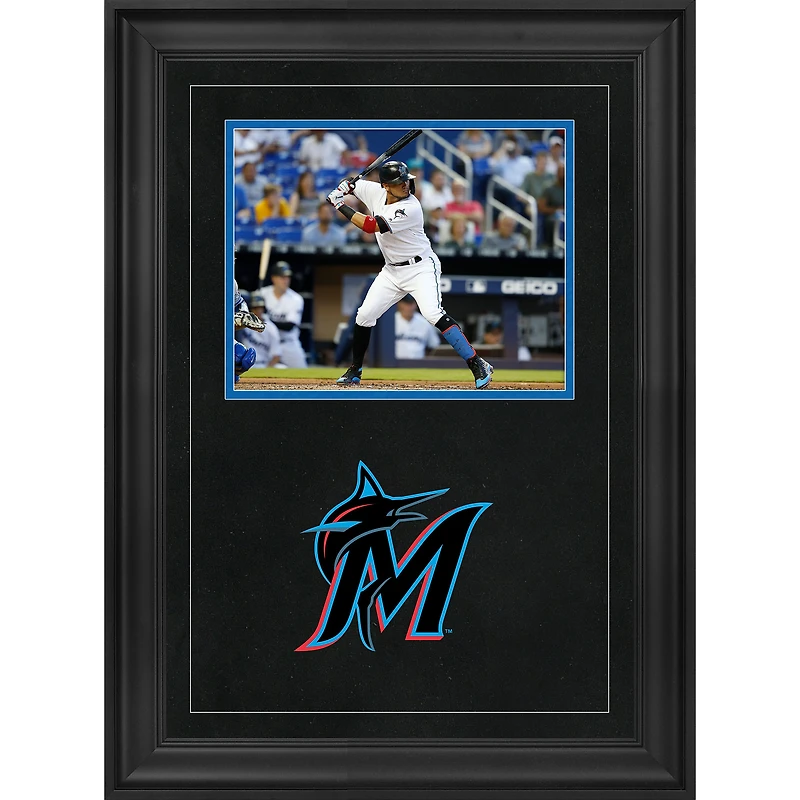 Miami Marlins Deluxe Framed 8" x 10" Horizontal Photograph Frame with Team Logo