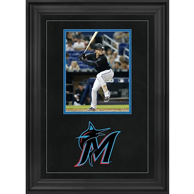 Miami Marlins Deluxe Framed 8" x 10" Vertical Photograph Frame with Team Logo