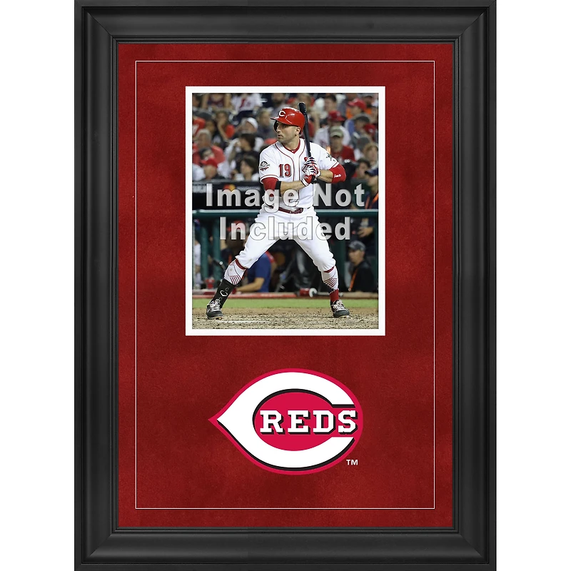 Cincinnati Reds Sox Deluxe Framed 8" x 10" Vertical Photograph Frame with Team Logo