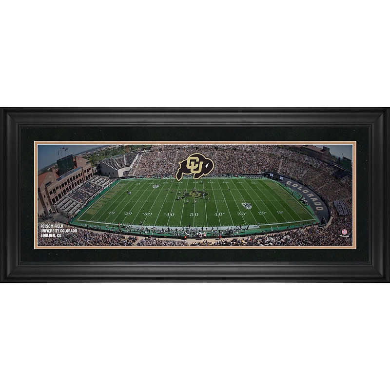 Colorado Buffaloes Framed 10" x 30" Folsom Field Panoramic Photograph