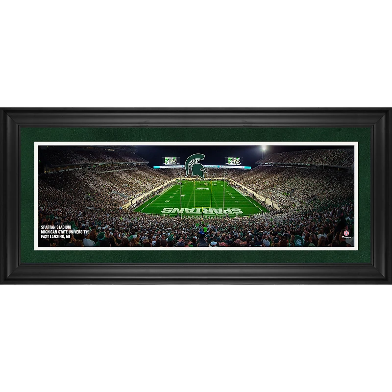Michigan State Spartans Framed 10" x 30" Spartan Stadium Panoramic Photograph