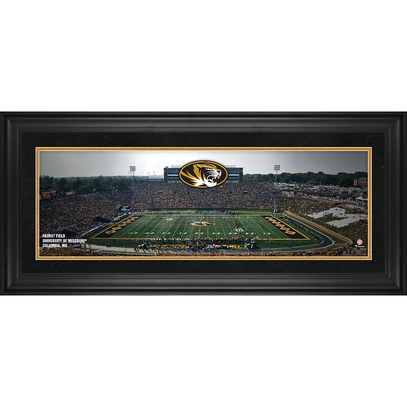 Missouri Tigers Framed 10" x 30" Faurot Field Panoramic Photograph