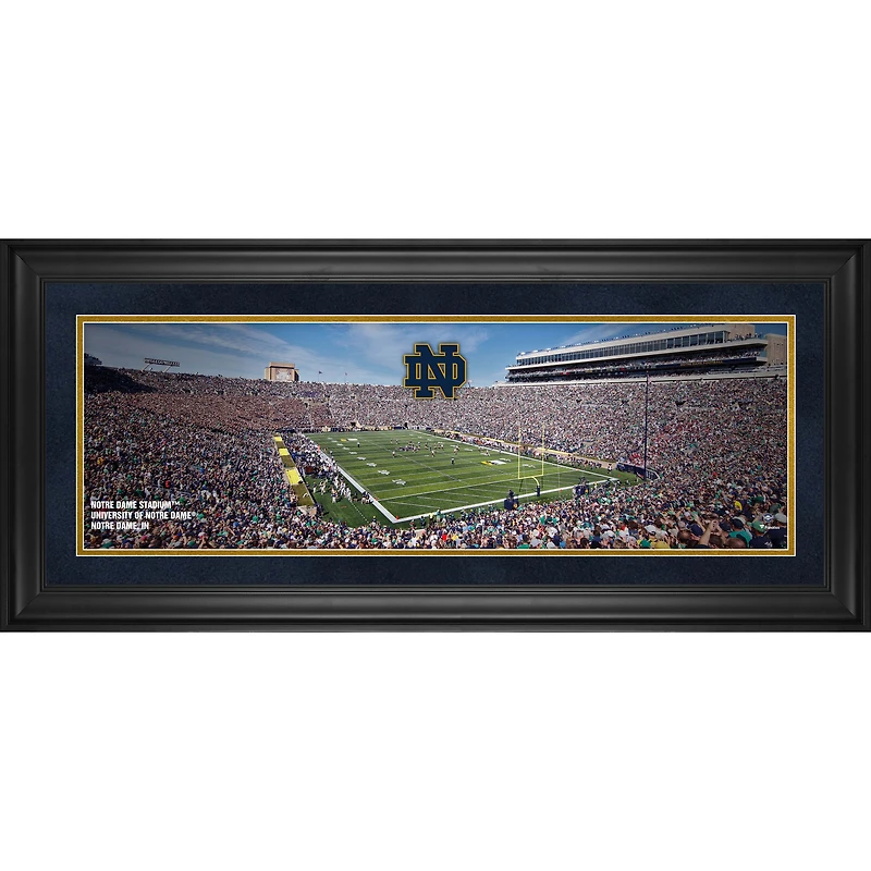 Notre Dame Fighting Irish Framed 10" x 30" Notre Dame Stadium Panoramic Photograph