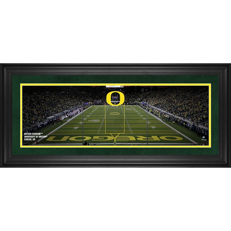 Oregon Ducks Framed 10" x 30" Autzen Stadium Panoramic Photograph