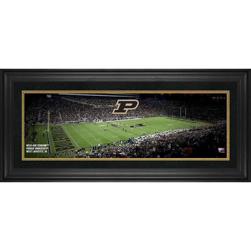 Purdue Boilermakers Framed 10" x 30" Ross-Ade Stadium Panoramic Photograph