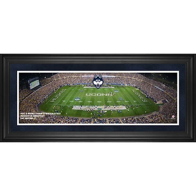 UConn Huskies Framed 10" x 30" Pratt & Whitney Stadium at Rentschler Field Panoramic Photograph