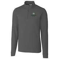 Men's Cutter & Buck Gray Colorado State Rams Collegiate Big & Tall Traverse Half-Zip Jacket