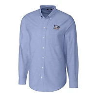Men's Cutter & Buck Blue Georgia Southern Eagles Stretch Oxford Big & Tall Long Sleeve Button-Down Shirt