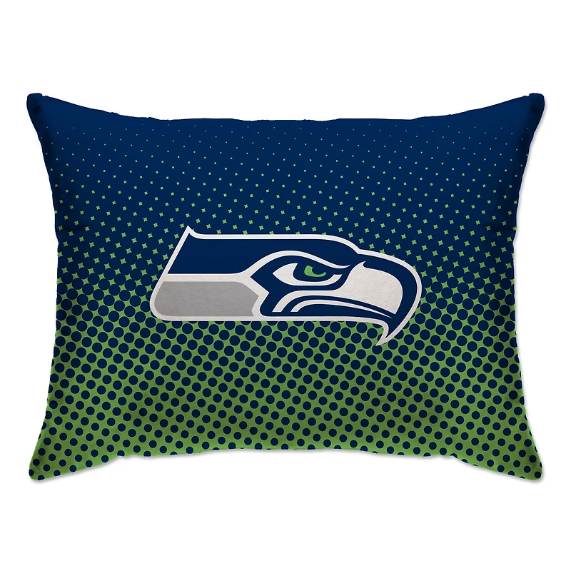 Seattle Seahawks 20" x 26" Dot Decorative Bed Pillow