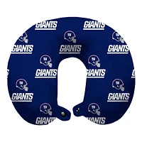 Blue New York Giants Polyester-Fill Travel Pillow
