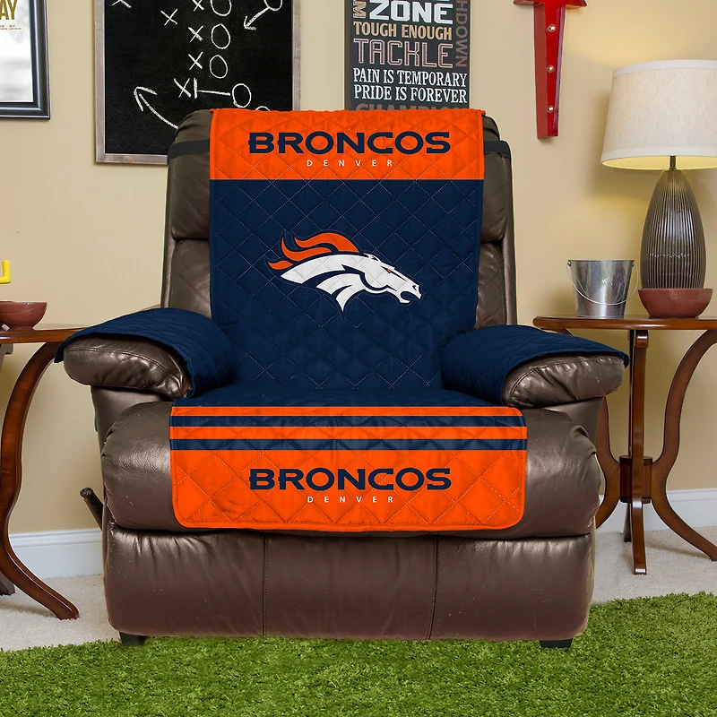 Navy Denver Broncos Recliner Protector