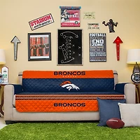 Navy Denver Broncos Sofa Protector