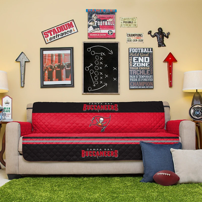 Red Tampa Bay Buccaneers Sofa Protector
