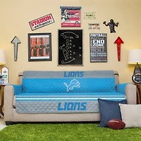 Blue Detroit Lions Sofa Protector