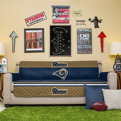 Navy LA Rams Sofa Protector