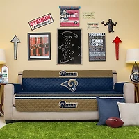 Navy LA Rams Sofa Protector