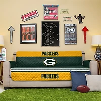 Green Green Bay Packers Sofa Protector