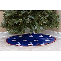 Blue New York Giants Micro Plush Christmas Tree Skirt