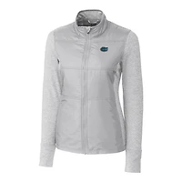 Women's Cutter & Buck Gray Florida Gators Stealth Full-Zip Jacket