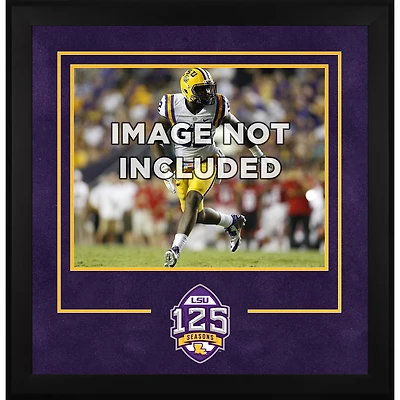 LSU Tigers Deluxe Framed 16" x 20" Horizontal Photograph Frame with 125 Years of Football Logo