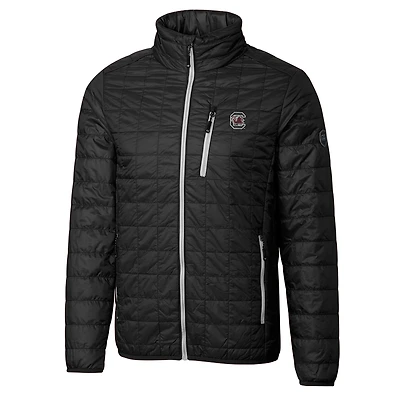 Men's Cutter & Buck Black South Carolina Gamecocks Rainier Full-Zip Jacket