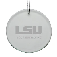 LSU Tigers Round Crystal Personalized Ornament