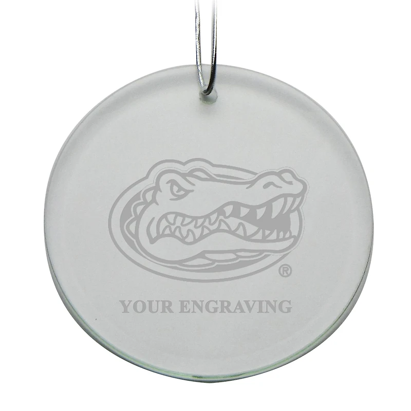 Florida Gators Round Crystal Personalized Ornament