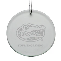 Florida Gators Round Crystal Personalized Ornament