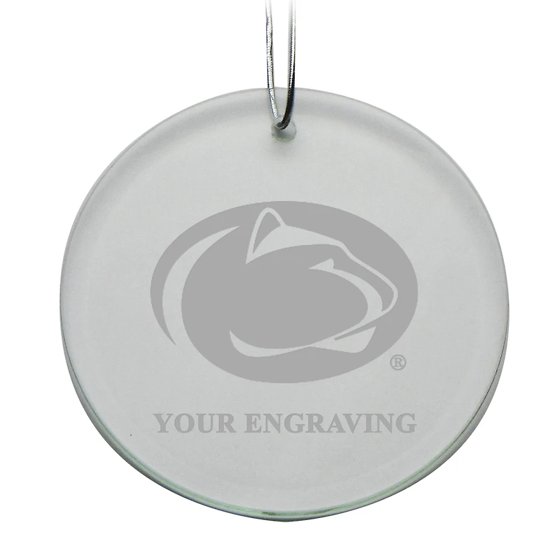 Penn State Nittany Lions Round Crystal Personalized Ornament
