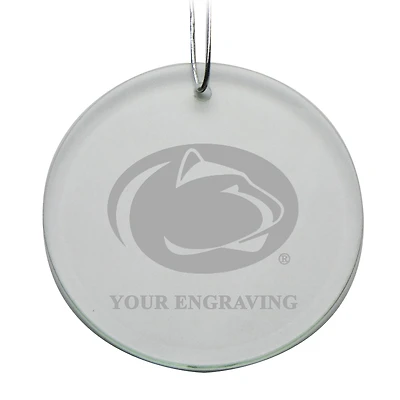 Penn State Nittany Lions Round Crystal Personalized Ornament