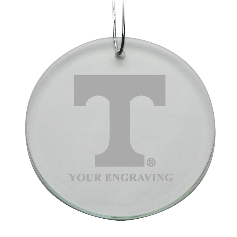 Tennessee Volunteers Round Crystal Personalized Ornament