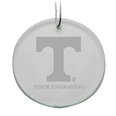 Tennessee Volunteers Round Crystal Personalized Ornament
