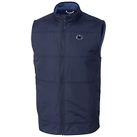 Men's Cutter & Buck  Navy Penn State Nittany Lions Stealth Full-Zip Vest
