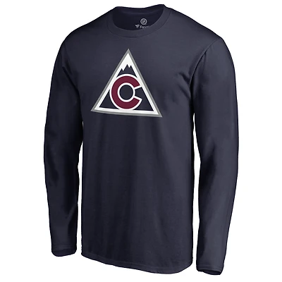 Men's Navy Colorado Avalanche Team Alternate Long Sleeve T-Shirt