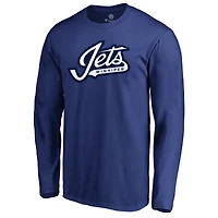 Men's Blue Winnipeg Jets Team Alternate Long Sleeve T-Shirt