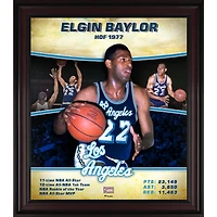 Elgin Baylor Los Angeles Lakers Framed 15" x 17" Hardwood Classics Player Collage