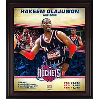 Hakeem Olajuwon Houston Rockets Framed 15" x 17" Hardwood Classics Player Collage