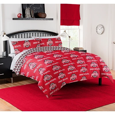 The Northwest Company Ohio State Buckeyes 5-Piece Queen Bed in a Bag Set