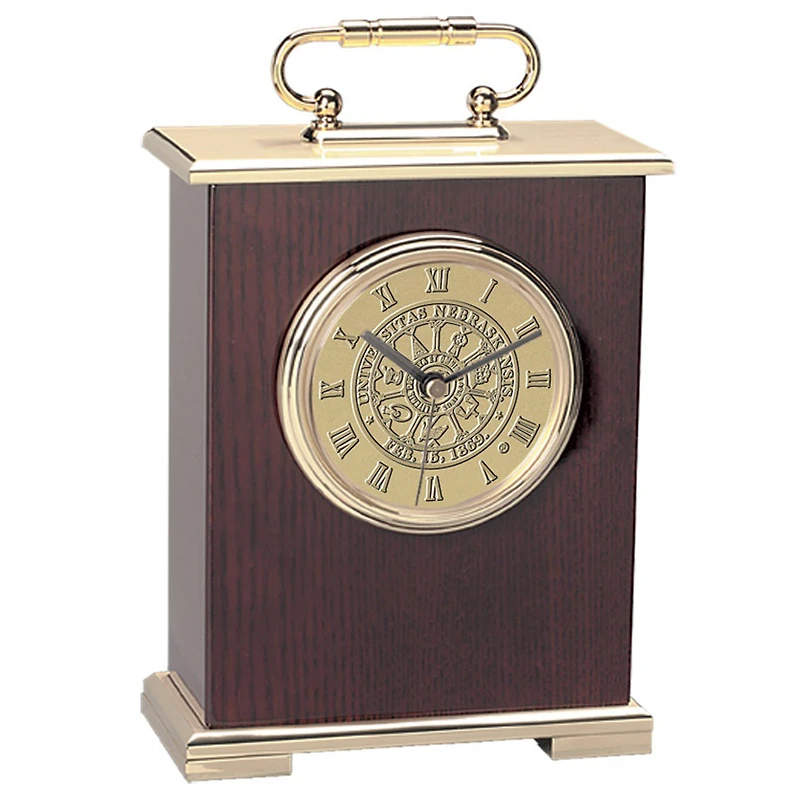Nebraska Huskers Carriage Clock