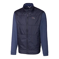 Men's Cutter & Buck Navy New England Patriots Stealth Big & Tall Full-Zip Jacket