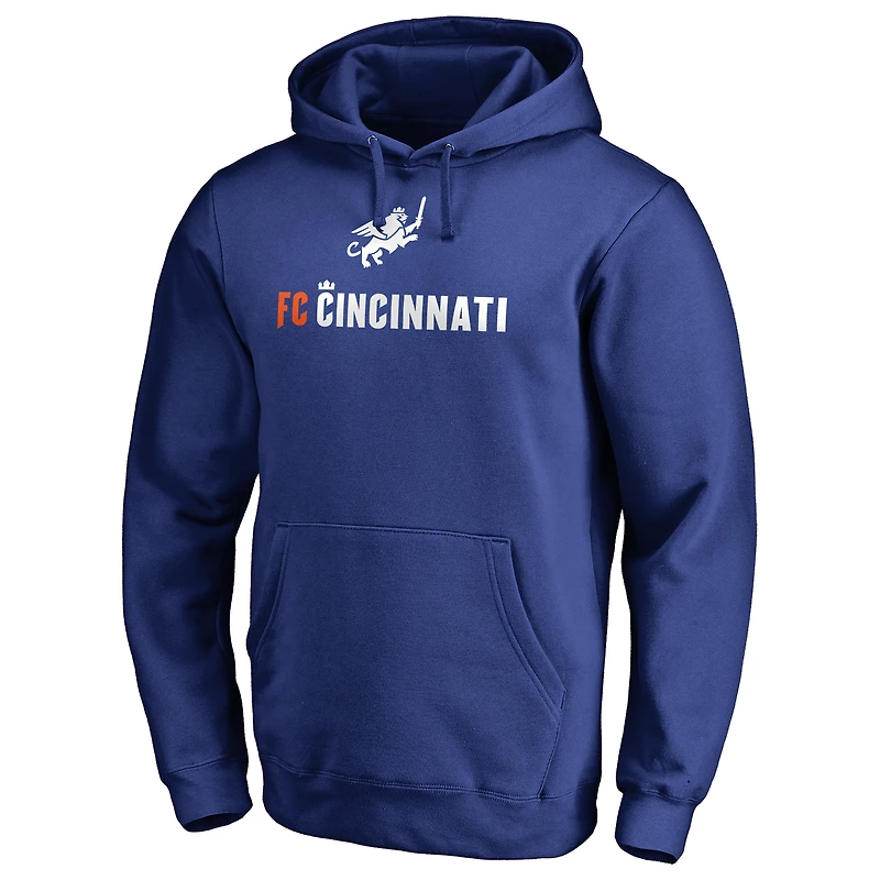 Men's Royal FC Cincinnati Victory Arch Pullover Hoodie