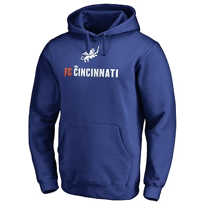 Men's Royal FC Cincinnati Victory Arch Pullover Hoodie
