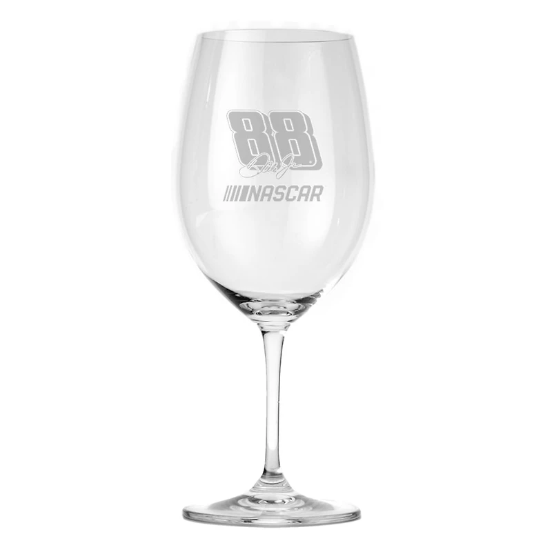 Dale Earnhardt Jr. Red Wine Glass