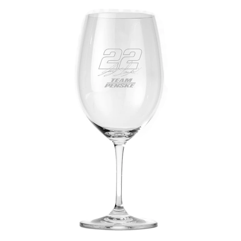 Joey Logano Red Wine Glass
