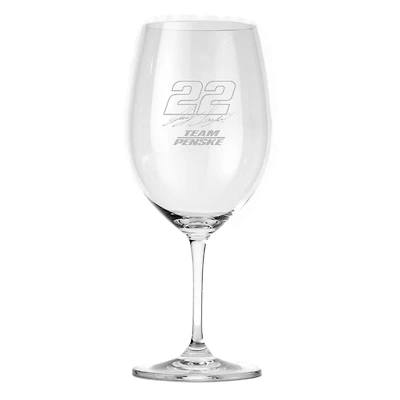 Joey Logano Red Wine Glass