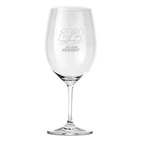Joey Logano Red Wine Glass